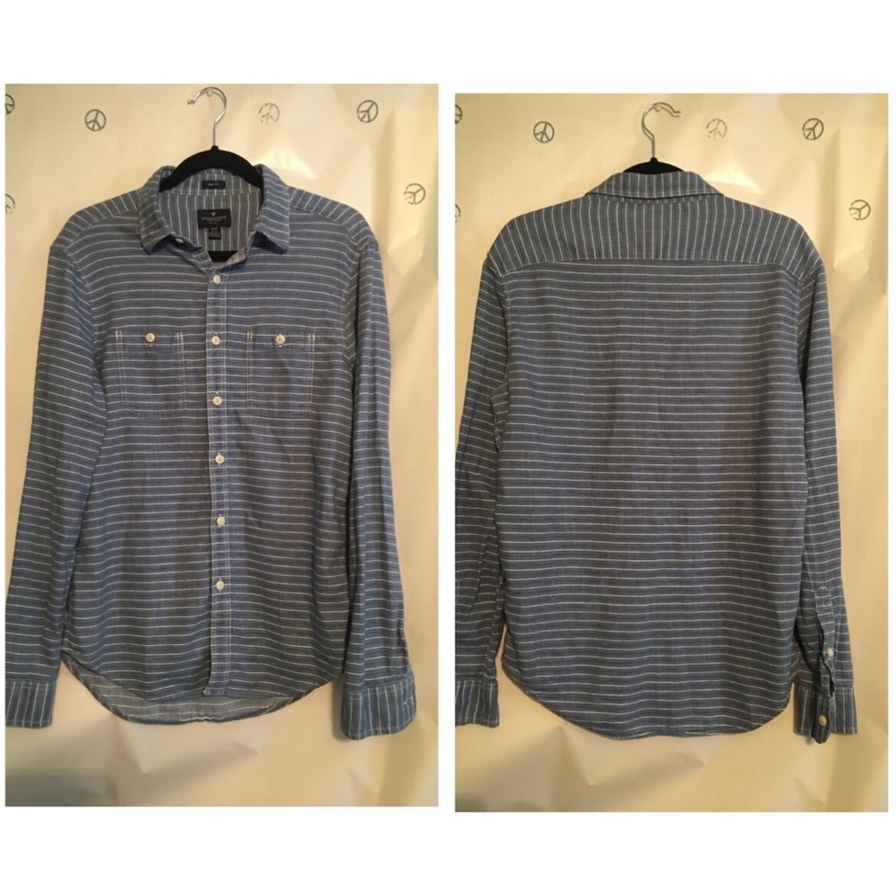 American Eagle Striped Longsleeve Shirt